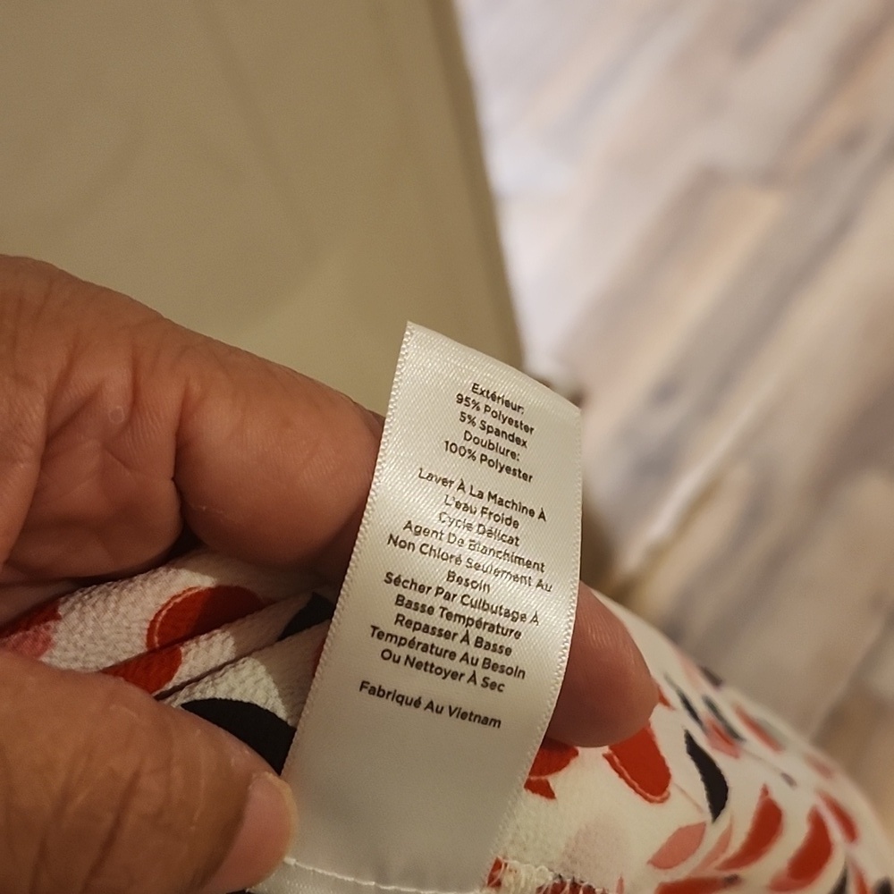 Talbots Red and White Floral Midi Dress - Picture 8 of 16